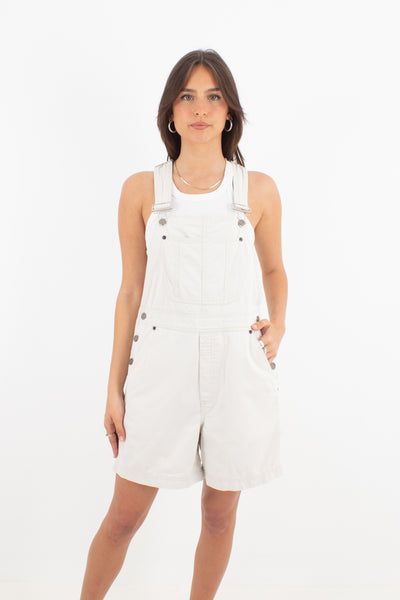 Off White Denim Overalls - Bill Blass - 4 Sizes S, M, L & XL