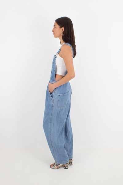 Mid Blue Long Denim Overalls - GAP (#11MID) - 4 Sizes XS, S, M & L