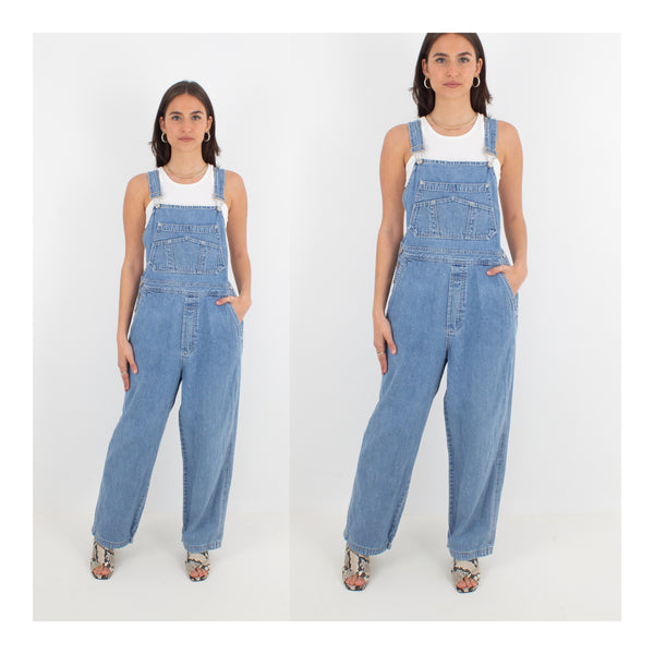 Mid Blue Long Denim Overalls - GAP (#11MID) - 4 Sizes XS, S, M & L