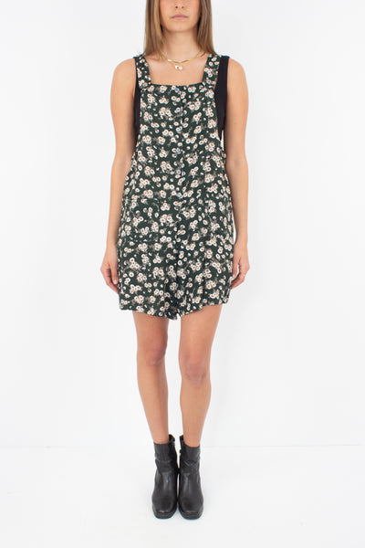 Green Floral Playsuit - Size XXS/XS