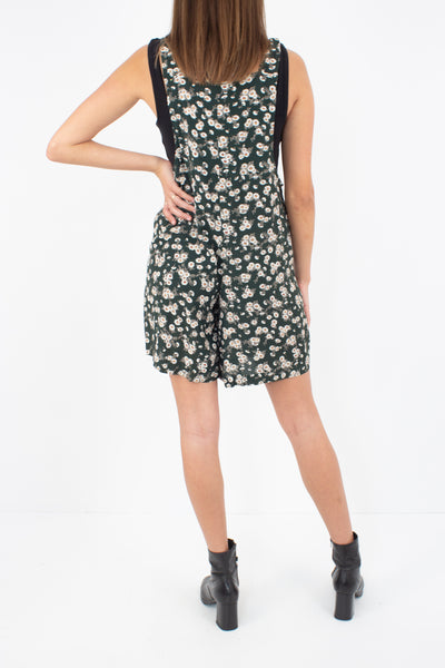 Green Floral Playsuit - Size XXS/XS