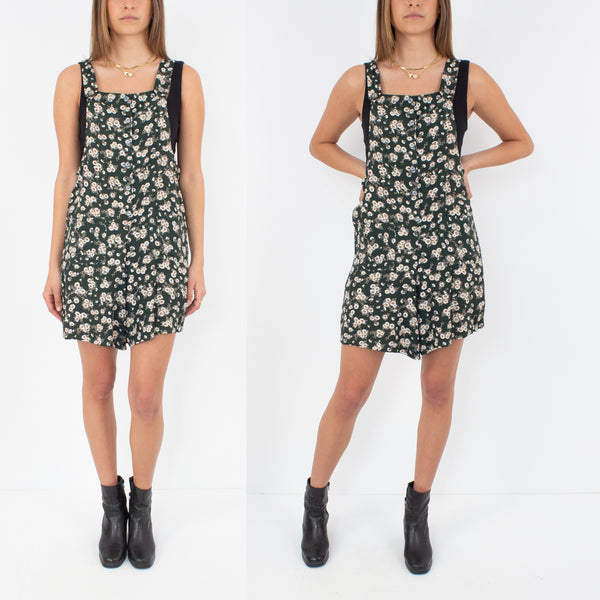 Green Floral Playsuit - Size XXS/XS