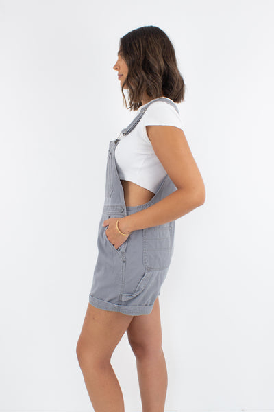 Grey Denim Overalls - 4 Sizes S, M, L & XL