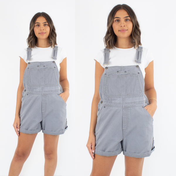 Grey Denim Overalls - 4 Sizes S, M, L & XL