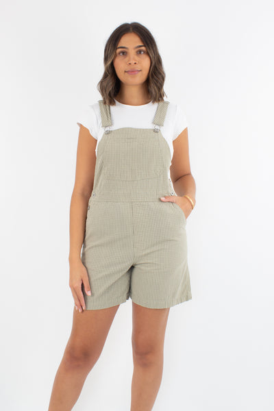 Khaki Check Overalls - 2 Sizes S & M