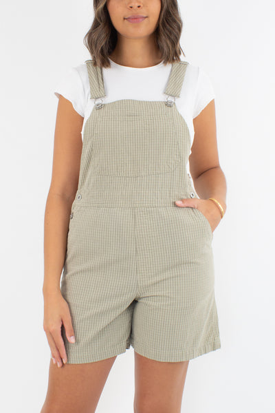 Khaki Check Overalls - 2 Sizes S & M