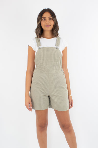 Khaki Check Overalls - 2 Sizes S & M