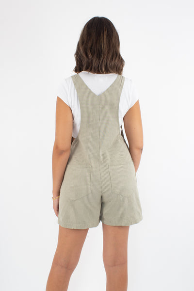 Khaki Check Overalls - 2 Sizes S & M