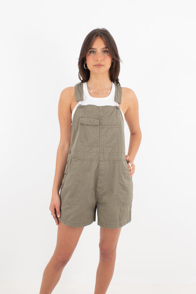 Khaki Denim Overalls - Xhilaration - 3 Sizes XS,S & M