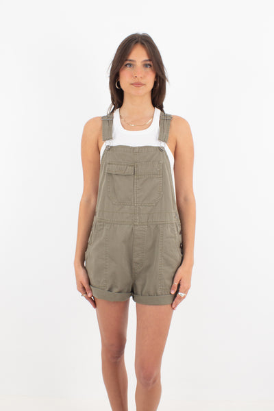 Khaki Denim Overalls - Xhilaration - 3 Sizes XS,S & M
