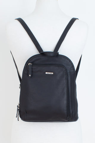 Black Leather Backpack - Joan Weisz