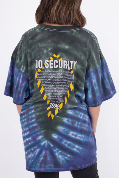 1999 The Rolling Stones 'No Security' Tour Tie Dye T-shirt - Size XL
