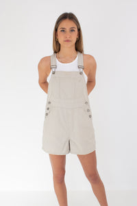 Beige Linen Overalls - No Boundaries - Size S