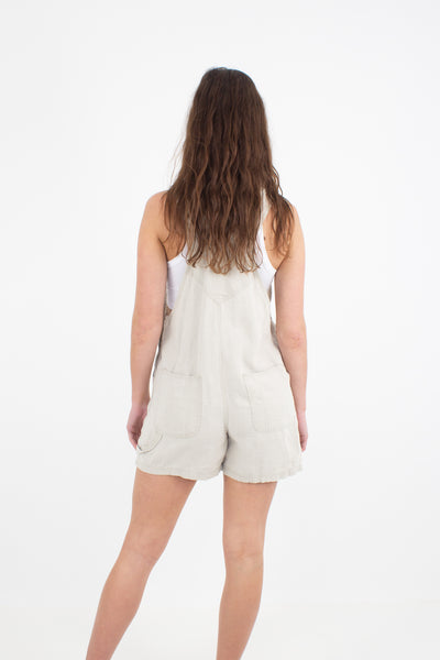 Beige Pure Linen Overalls - GAP - Size M