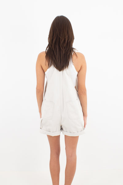 Off White Denim Overalls - Bill Blass - 4 Sizes S, M, L & XL