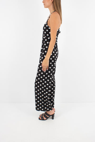 Black & White Polka Dot Jumpsuit - Size XS/S