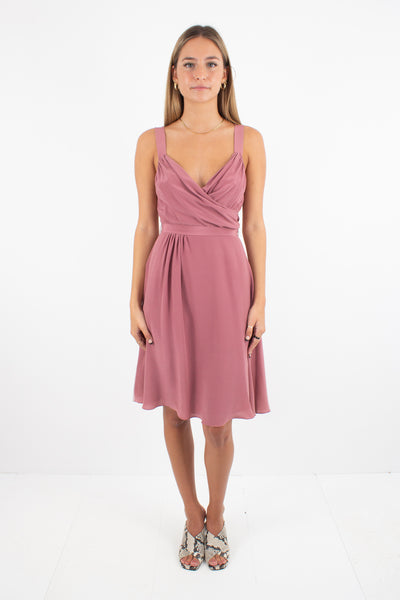 Blush Silk Fleur Wood Dress - Size XXS/XS