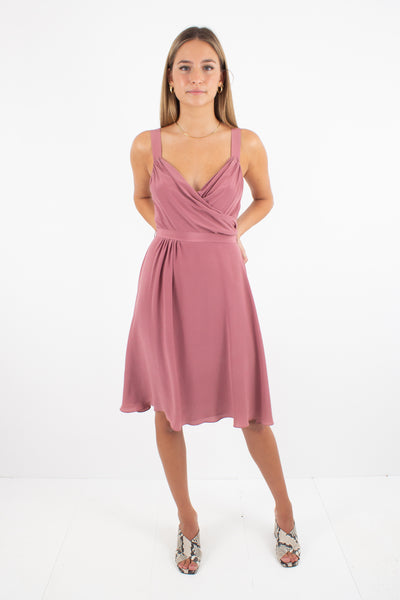 Blush Silk Fleur Wood Dress - Size XXS/XS