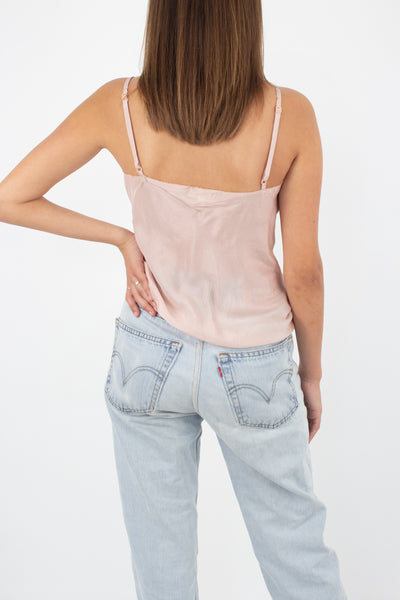 Blush Silk Camisole - 3 Sizes XXS-S, S-M & M