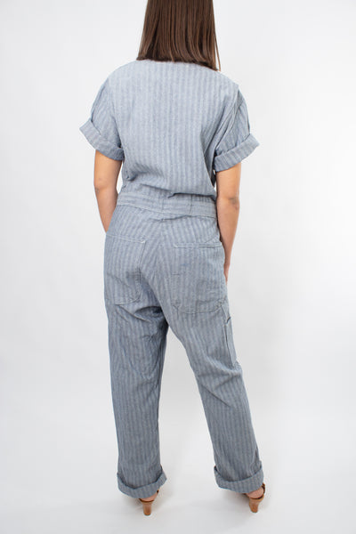 Boiler Suit Light Blue Herringbone - Red Kap - Size M / L / XL