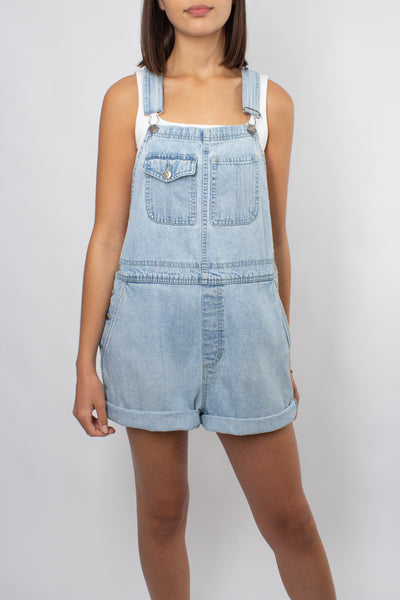 Denim Overalls - Light Blue - 3 Sizes S & L & XL