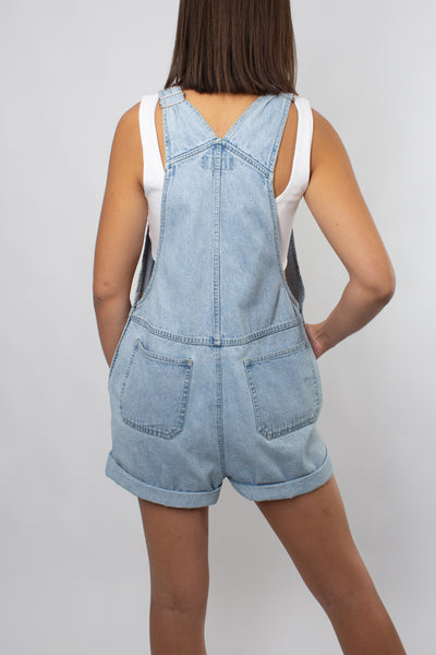 Denim Overalls - Light Blue - 3 Sizes S & L & XL