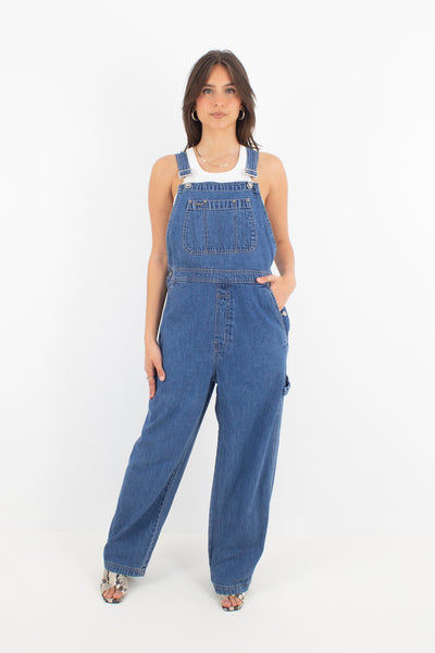 Dark Blue Long Denim Overalls - GAP (#2DARK) - 5 Sizes XS, S, M, L & XL