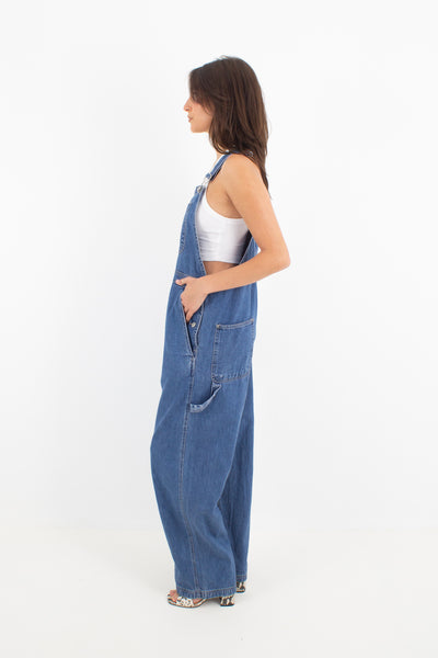 Dark Blue Long Denim Overalls - GAP (#2DARK) - 5 Sizes XS, S, M, L & XL