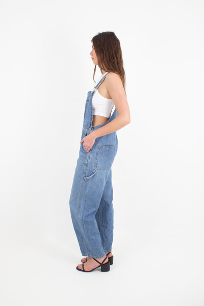 Mid Blue Long Denim Overalls - GAP (#1MID) - 4 Sizes XS, S, M & L