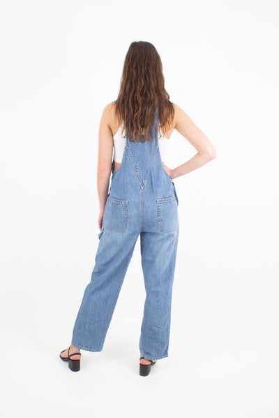 Mid Blue Long Denim Overalls - GAP (#1MID) - 4 Sizes XS, S, M & L