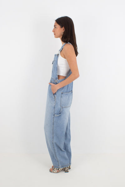 Light Blue Long Denim Overalls - GAP (#8) - Size M