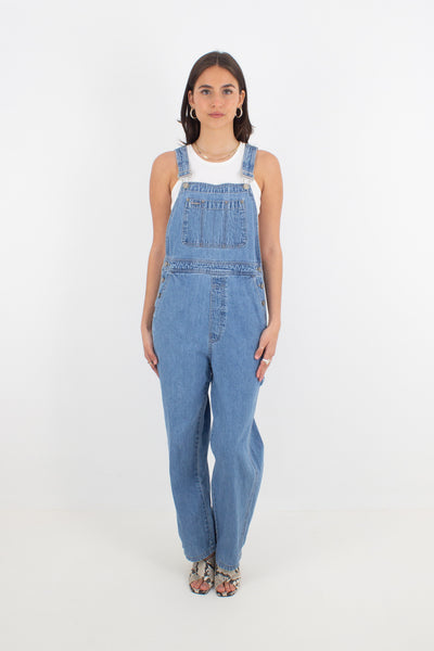 Mid Blue Long Denim Overalls - GAP (#2MID) - 5 Sizes XS, S, M, L & XL