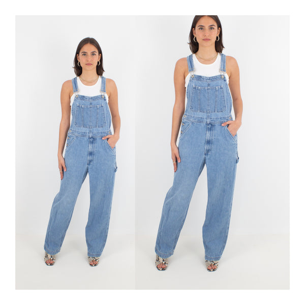 Mid Blue Long Denim Overalls - GAP (#4) - 2 Sizes XS & XL