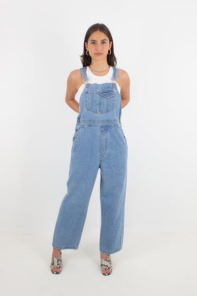 Mid Blue Long Denim Overalls - GAP (#9MID) - 3 Sizes S, M & L