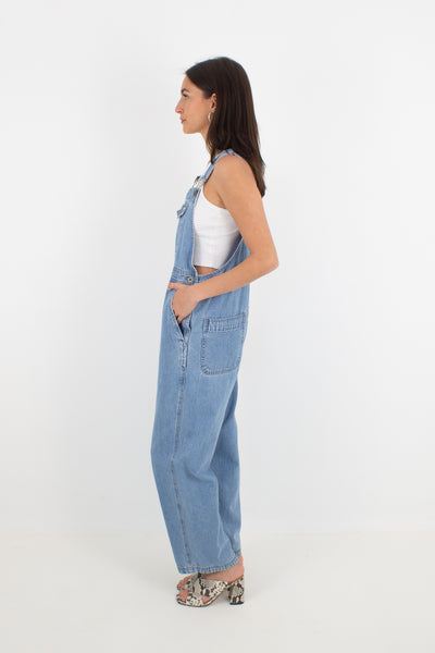 Mid Blue Long Denim Overalls - GAP (#9MID) - 3 Sizes S, M & L