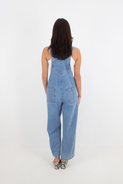 Mid Blue Long Denim Overalls - GAP (#9MID) - 3 Sizes S, M & L