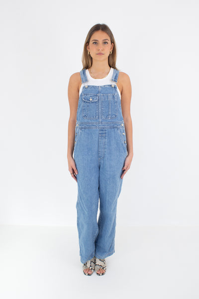 GAP Mid Blue Long Denim Overalls (#5MID) - 4 Sizes XS, S, M & L