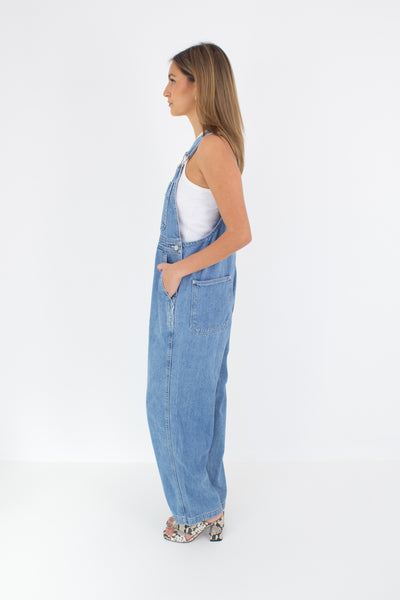 GAP Mid Blue Long Denim Overalls (#5MID) - 4 Sizes XS, S, M & L