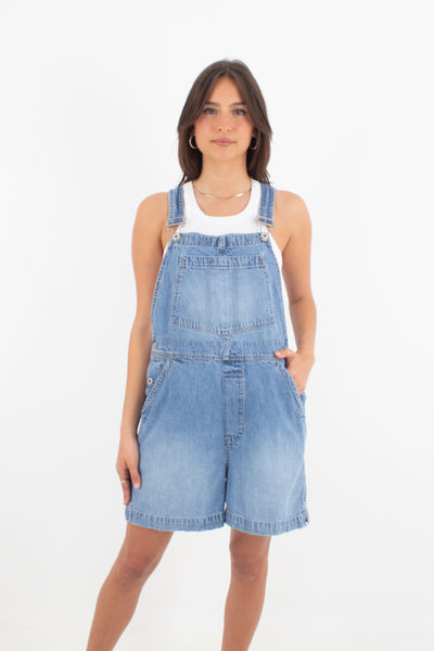 Mid Blue Denim Overalls - GAP (#1MID) - 2 Sizes M & L