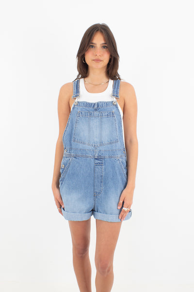 Mid Blue Denim Overalls - GAP (#1MID) - 2 Sizes M & L