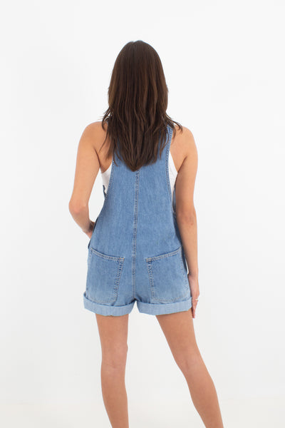 Mid Blue Denim Overalls - GAP (#1MID) - 2 Sizes M & L