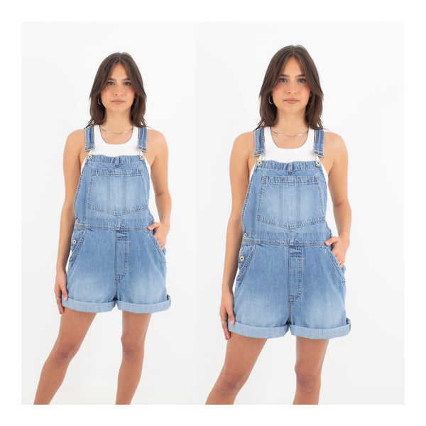 Mid Blue Denim Overalls - GAP (#1MID) - 2 Sizes M & L