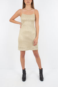 Gold Stretch Mini Dress - Size XS/S