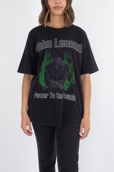 John Lennon 'Power To The People' T-Shirt - Size L