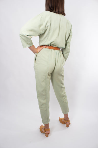 Jumpsuit in Light Pistaccio - Size XS/S 6-8