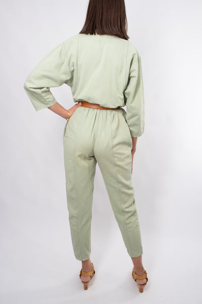 Jumpsuit in Light Pistaccio - Size XS/S 6-8