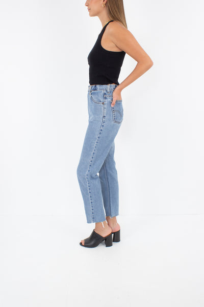 Levis Jeans - High Waist - Cropped Leg - Light Blue Wash - Size 24" / XS / 6