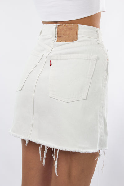 White Levis Denim Skirt - 2 Sizes XS & S