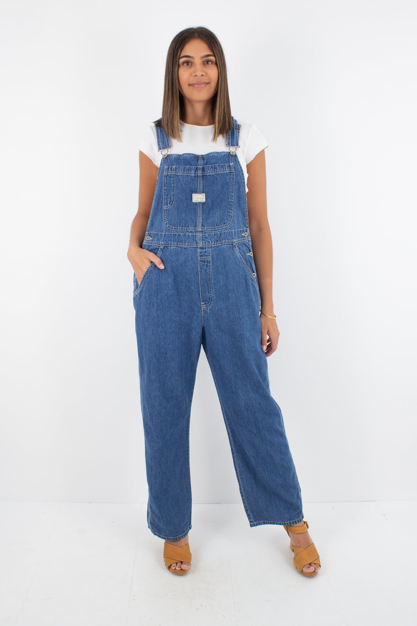 Long Denim Overalls in Dark Blue - Old Navy (#13DARK) - 4 Sizes XS, S, M & L