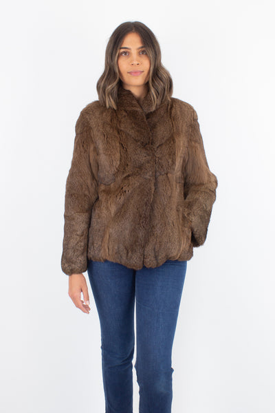 Brown Fur Coat - Size M